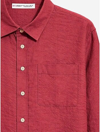 Chemise boutonnée coupe décontractée avec poche mixray