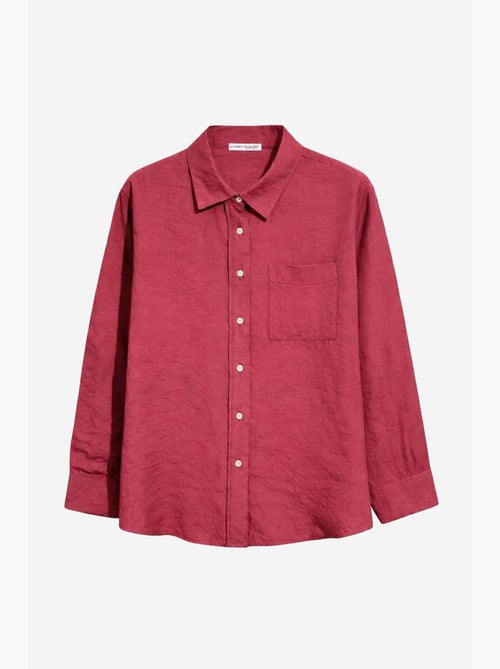 Chemise boutonnée coupe décontractée avec poche mixray - Kiabi Chemise boutonnée coupe décontractée avec poche mixray - Kiabi