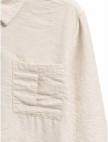 Chemise boutonnée coupe décontractée avec poche mixray