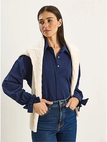 Chemise boutonnée coupe décontractée ceinturée lucci