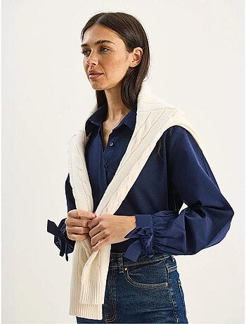Chemise boutonnée coupe décontractée ceinturée lucci