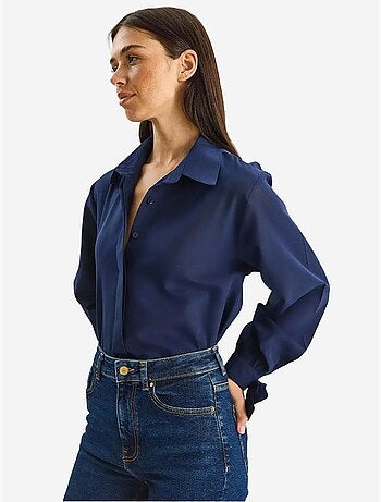 Chemise boutonnée coupe décontractée ceinturée lucci