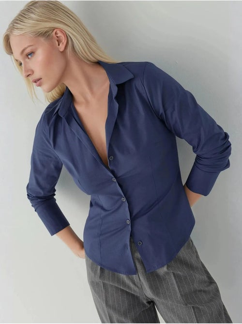 Chemise boutonnée élégante à manches longues hiccup - Kiabi Chemise boutonnée élégante à manches longues hiccup - Kiabi