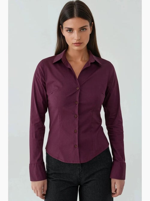 Chemise boutonnée élégante à manches longues hiccup - Kiabi Chemise boutonnée élégante à manches longues hiccup - Kiabi