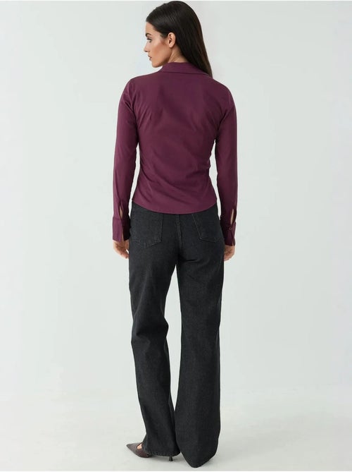Chemise boutonnée élégante à manches longues hiccup - Kiabi Chemise boutonnée élégante à manches longues hiccup - Kiabi
