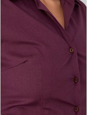 Chemise boutonnée élégante à manches longues