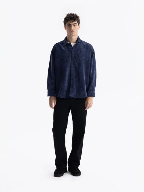 Chemise boutonnée en gabardine texturée giesto - Kiabi Chemise boutonnée en gabardine texturée giesto - Kiabi