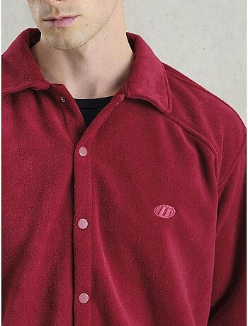 Chemise boutonnée en maille texturée giesto