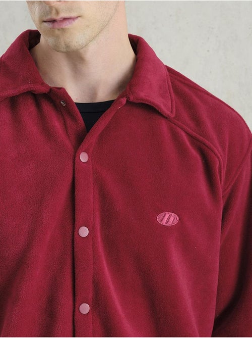 Chemise boutonnée en maille texturée giesto - Kiabi Chemise boutonnée en maille texturée giesto - Kiabi