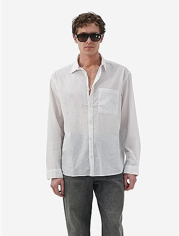 Chemise boutonnée en popeline coupe classique giesto