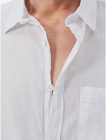 Chemise boutonnée en popeline coupe classique giesto