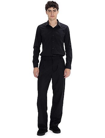 Chemise boutonnée en popeline coupe slim giesto