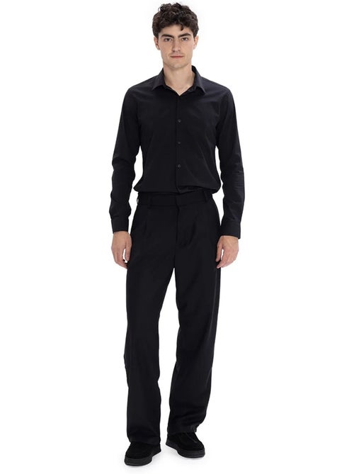 Chemise boutonnée en popeline coupe slim giesto - Kiabi Chemise boutonnée en popeline coupe slim giesto - Kiabi