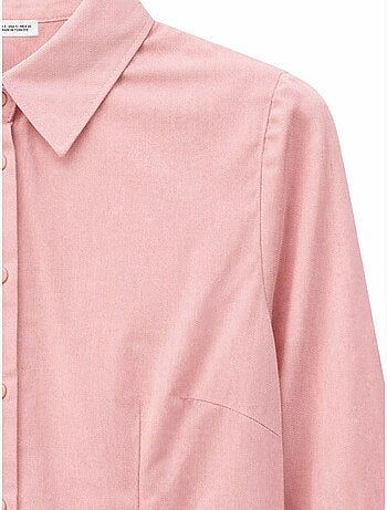 Chemise boutonnée en popeline coupe slim mixray