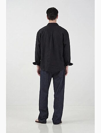 Chemise boutonnée manches longues oversize giesto