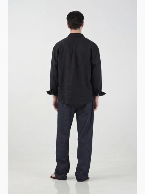 Chemise boutonnée manches longues oversize giesto - Kiabi