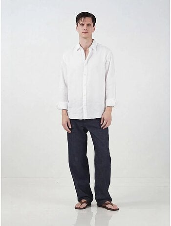 Chemise boutonnée oversize à col chemise giesto