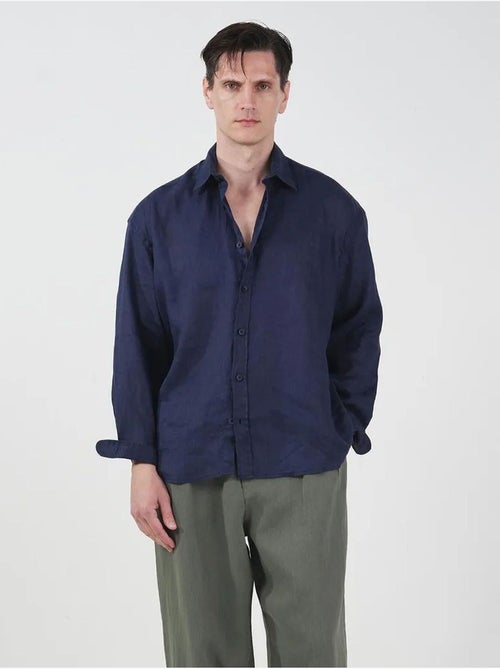 Chemise boutonnée oversize à col chemise giesto - Kiabi
