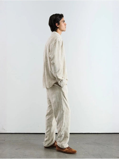 Chemise boutonnée oversize à rayures texturées giesto - Kiabi Chemise boutonnée oversize à rayures texturées giesto - Kiabi