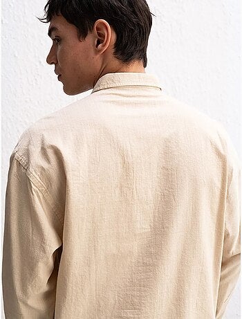Chemise boutonnée oversize en coton giesto