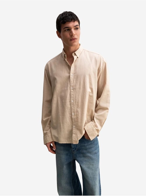 Chemise boutonnée oversize en coton giesto - Kiabi Chemise boutonnée oversize en coton giesto - Kiabi