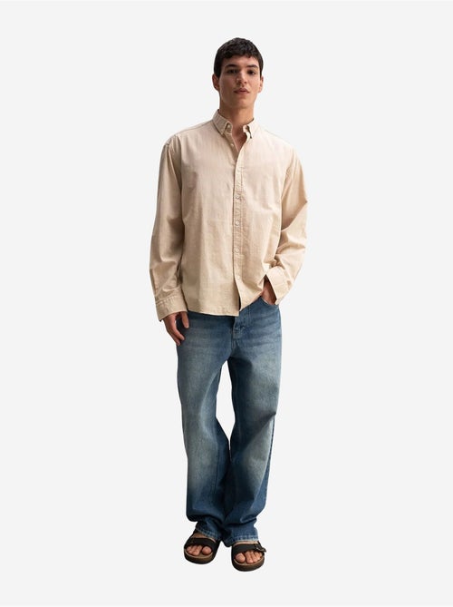 Chemise boutonnée oversize en coton giesto - Kiabi Chemise boutonnée oversize en coton giesto - Kiabi