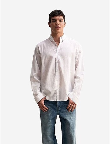 Chemise boutonnée oversize en coton giesto