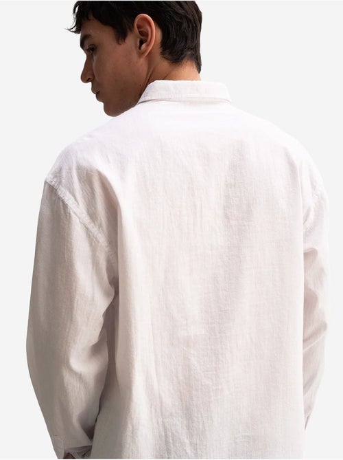 Chemise boutonnée oversize en coton giesto - Kiabi Chemise boutonnée oversize en coton giesto - Kiabi