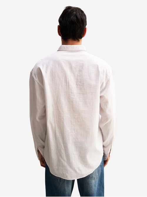 Chemise boutonnée oversize en coton giesto - Kiabi Chemise boutonnée oversize en coton giesto - Kiabi