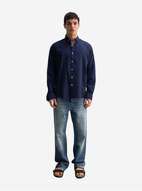 Chemise boutonnée oversize en coton giesto - Kiabi Chemise boutonnée oversize en coton giesto - Kiabi