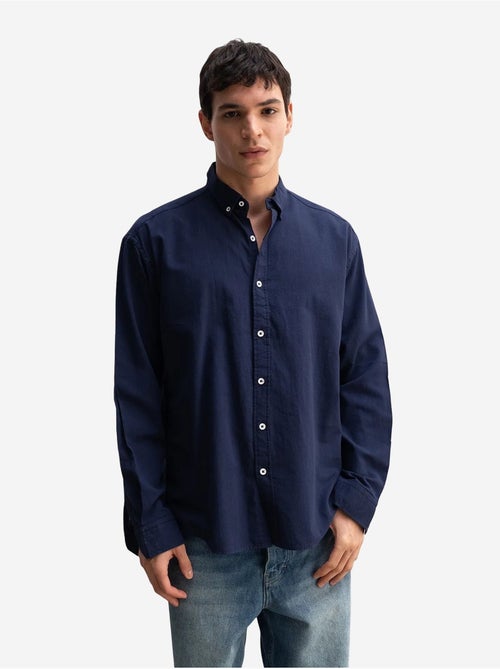 Chemise boutonnée oversize en coton giesto - Kiabi Chemise boutonnée oversize en coton giesto - Kiabi