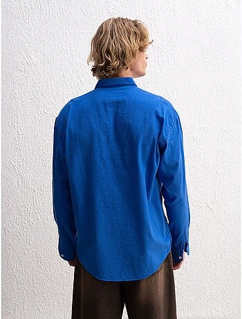 Chemise boutonnée oversize en coton giesto