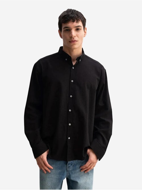 Chemise boutonnée oversize en coton giesto - Kiabi Chemise boutonnée oversize en coton giesto - Kiabi