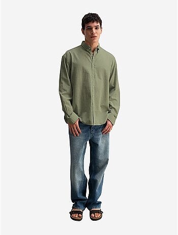 Chemise boutonnée oversize en coton giesto