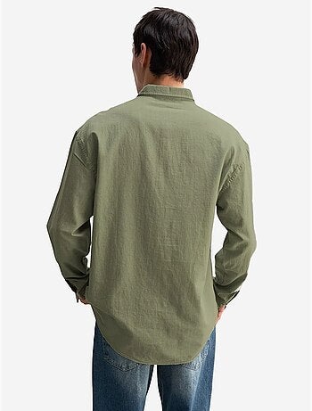 Chemise boutonnée oversize en coton giesto