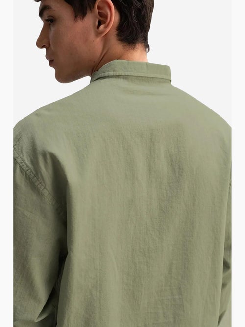 Chemise boutonnée oversize en coton giesto - Kiabi Chemise boutonnée oversize en coton giesto - Kiabi