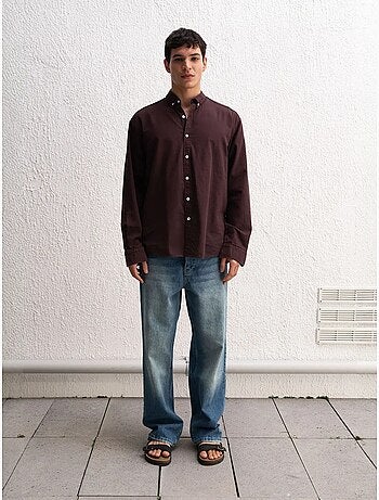 Chemise boutonnée oversize en coton giesto