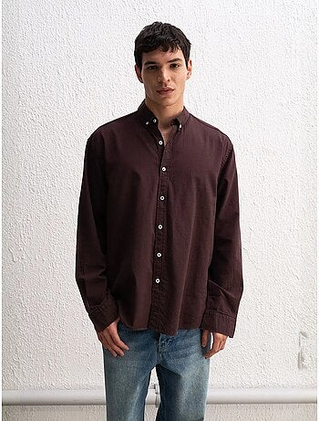 Chemise boutonnée oversize en coton giesto