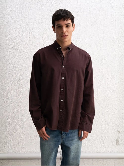 Chemise boutonnée oversize en coton giesto - Kiabi Chemise boutonnée oversize en coton giesto - Kiabi