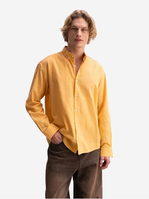 Chemise boutonnée oversize en coton giesto - Kiabi Chemise boutonnée oversize en coton giesto - Kiabi