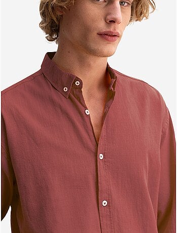 Chemise boutonnée oversize en coton giesto