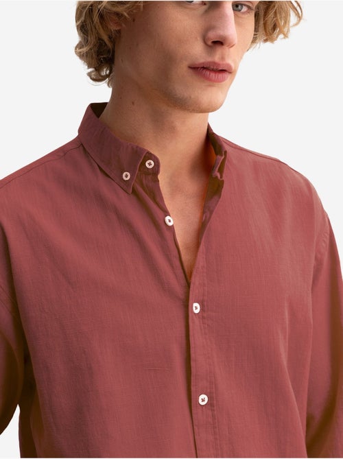 Chemise boutonnée oversize en coton giesto - Kiabi Chemise boutonnée oversize en coton giesto - Kiabi