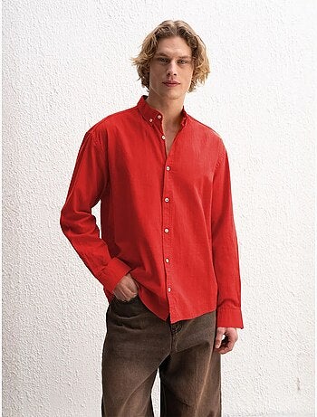 Chemise boutonnée oversize en coton giesto