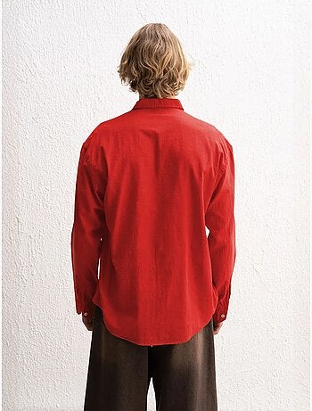 Chemise boutonnée oversize en coton giesto