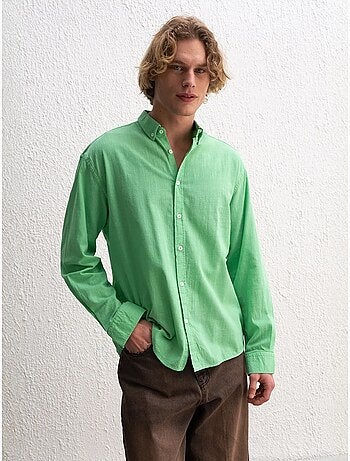 Chemise boutonnée oversize en coton giesto