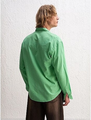 Chemise boutonnée oversize en coton giesto