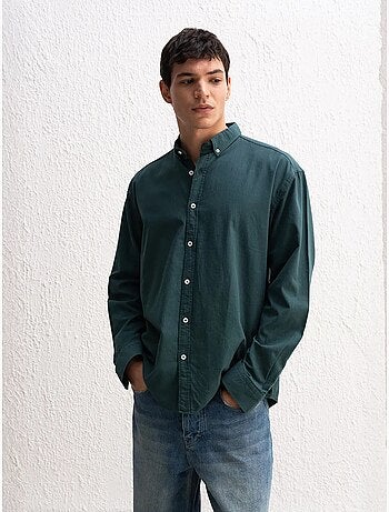 Chemise boutonnée oversize en coton giesto