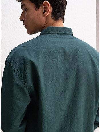 Chemise boutonnée oversize en coton giesto