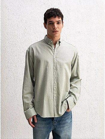 Chemise boutonnée oversize en coton giesto