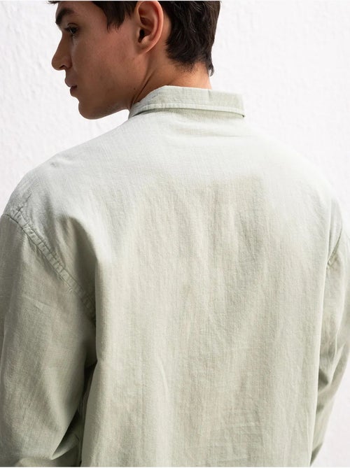 Chemise boutonnée oversize en coton giesto - Kiabi Chemise boutonnée oversize en coton giesto - Kiabi